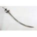 Khanda Sword Damascus Steel Blade Hand Engraved Floral Work Handle Handmade D256